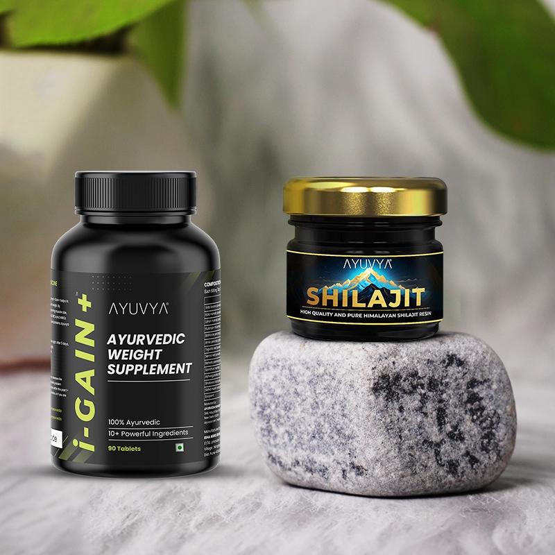 Ayuvya Shilajit & i-Gain+ Combo