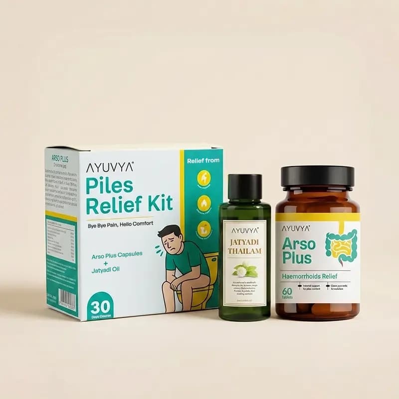 Ayuvya Piles Relief Kit | 1 Month Pack