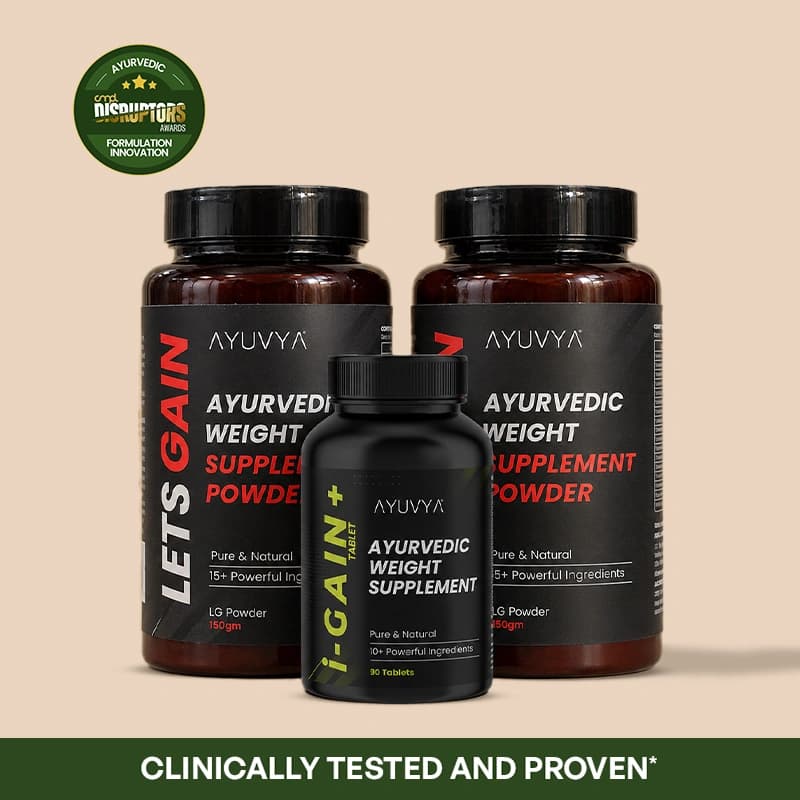 Ayuvya i-Gain+ & 2 Lets Gain (1 month Pack)