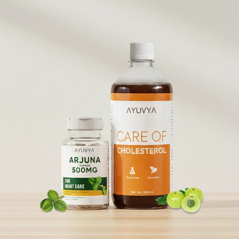 Cholesterol Juice | 1 Month Pack + Arjuna Capsules