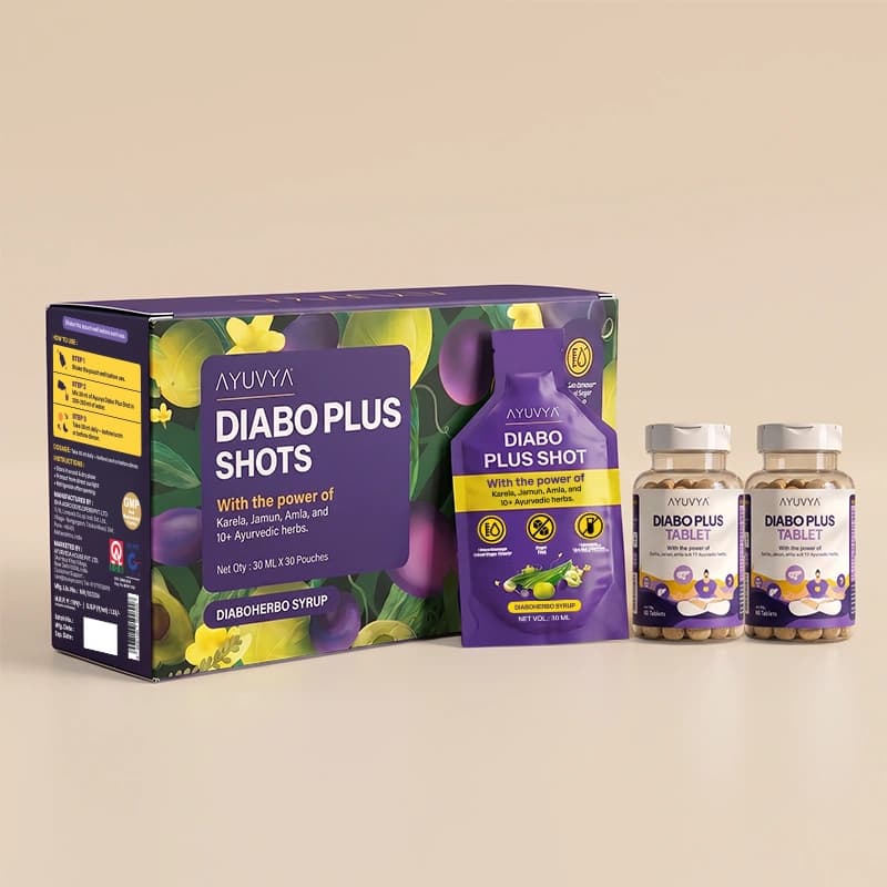 Ayuvya Diabo Plus Shots & Tablet Pack of 2 Combo