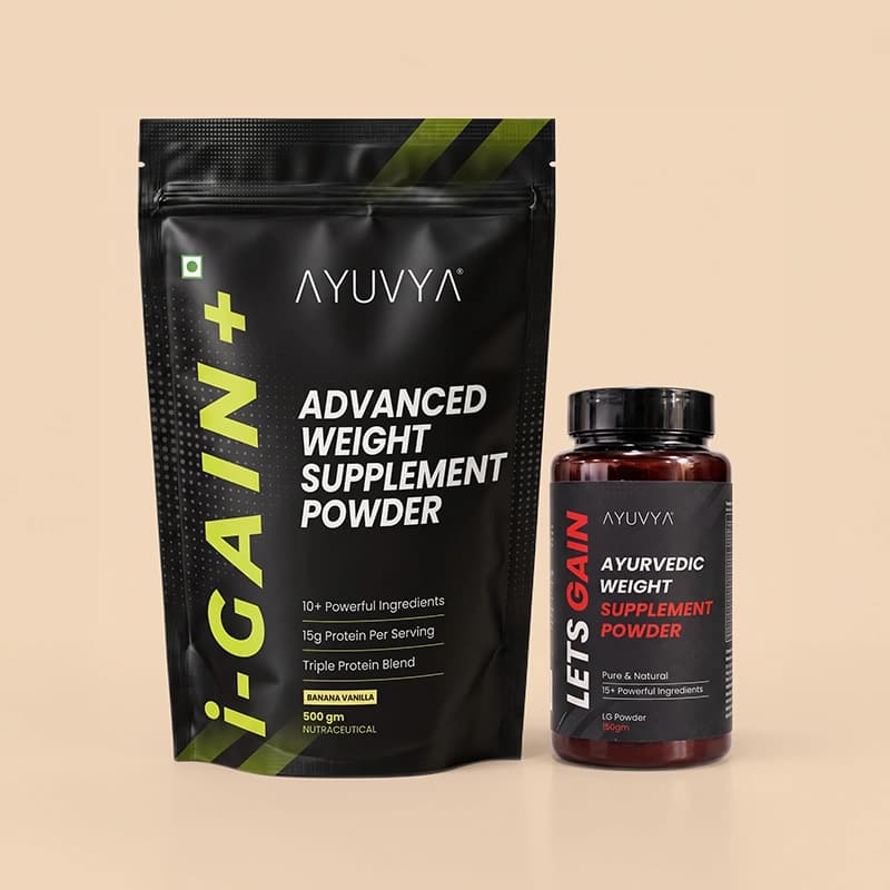 Ayuvya i-Gain+ Powder and Lets Gain Combo