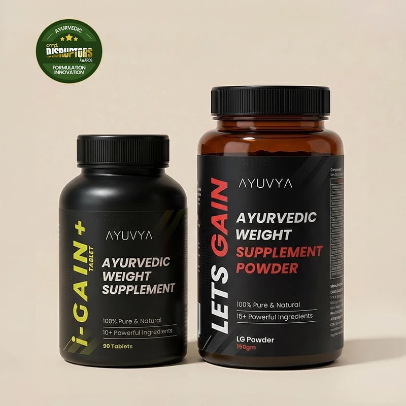 Ayuvya Lets Gain & i-Gain+ Weight Gain Combo